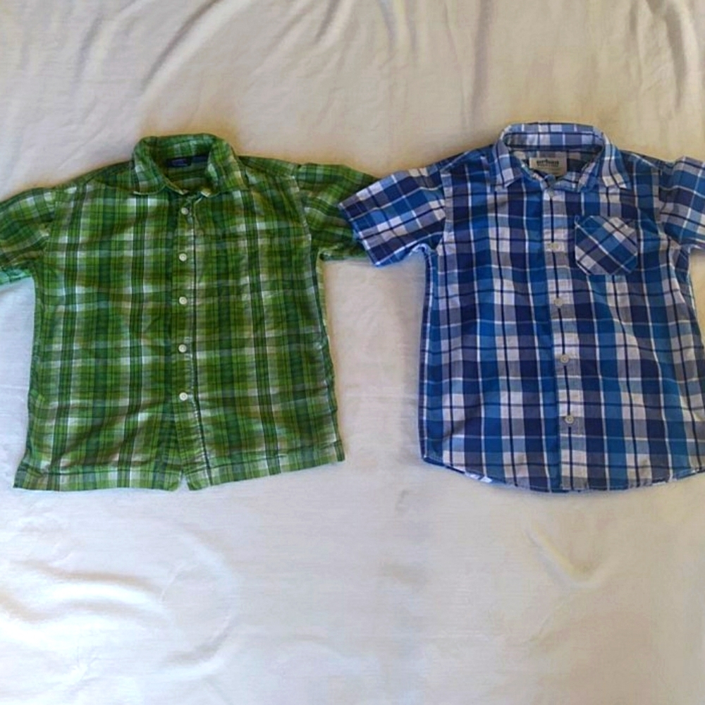 Boys Button-Up Short Sleeved Shirts